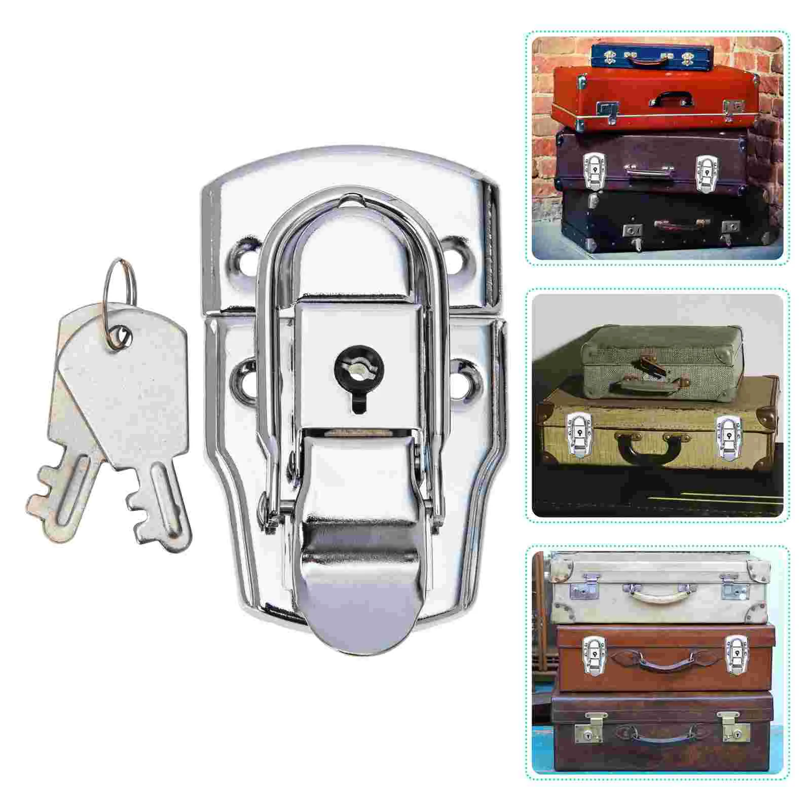

4 Sets Wooden Case Latch Buckle Wooden Case Lock Buckle Case Lock Buckle