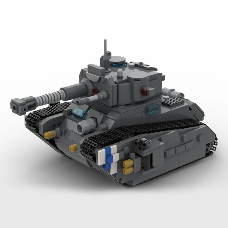 Фото Популярный игровой конструктор MOC: Модульный танк для сборки, технологичные строительные блоки, детский подарок на праздник, набор для сборки игрушек №2