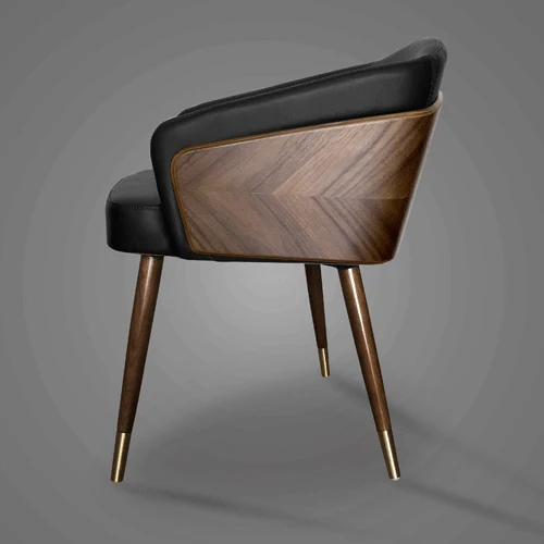

Современный минималистичный обеденный стул в скандинавском стиле, роскошное деревянное кресло, кухонный офисный стул, удобная дизайнерская мебель WWH5XP