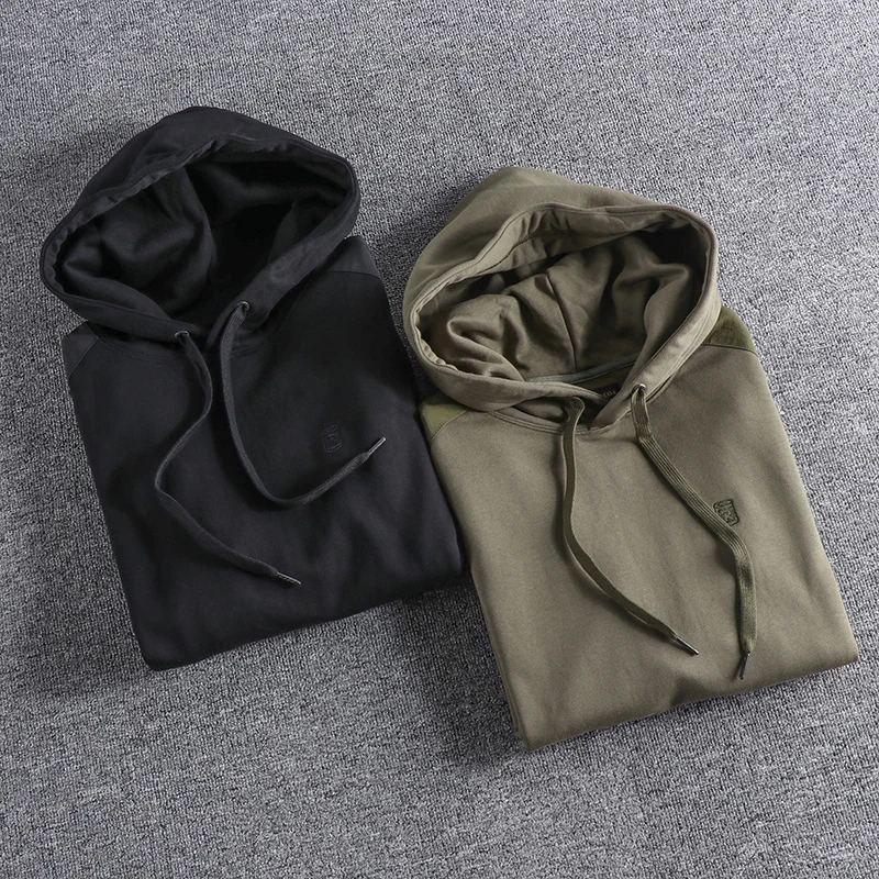 Толстовка мужская с капюшоном утепленная бархатная толстовка стирка из чистого