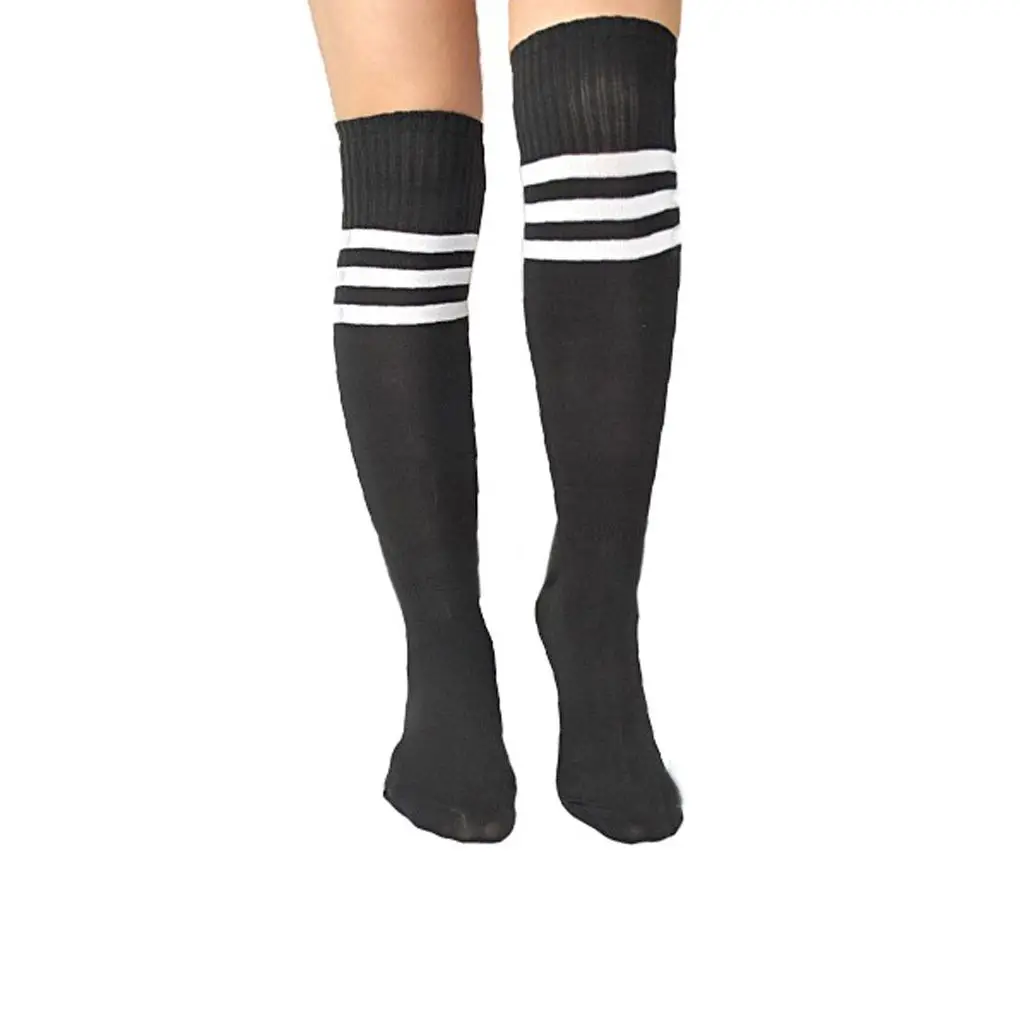 

1 Pair Football Socks Three Striped Unisex Soccer Sock Cold Weather Ankle Protection Sports Baseball Boots Shoes