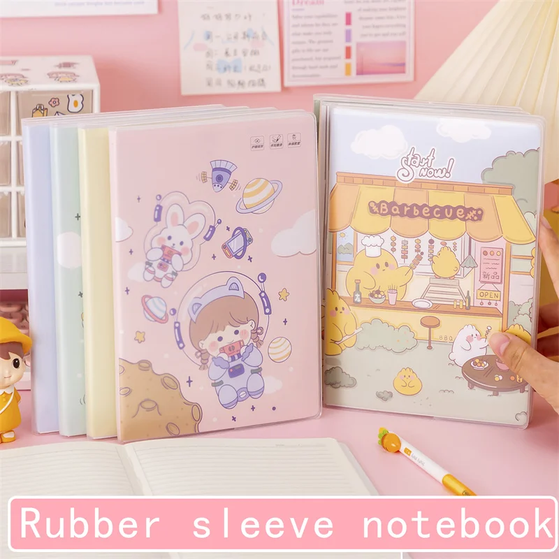 

Kawaii блокнот для студентов простой Ins ветер В5 гелевый рукав Книга 16K классные заметки осмотр утолщенный 2022 симпатичный блокнот A5