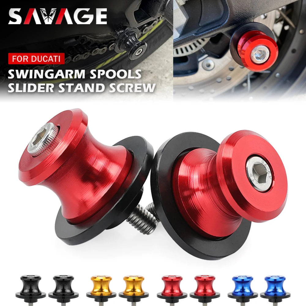 

Swingarm Spools Slider For DUCATI Monster 821 Panigale 899 959 1199 1299/S/R Motorcycle Accessories Rear Stand Screw Bolt M6