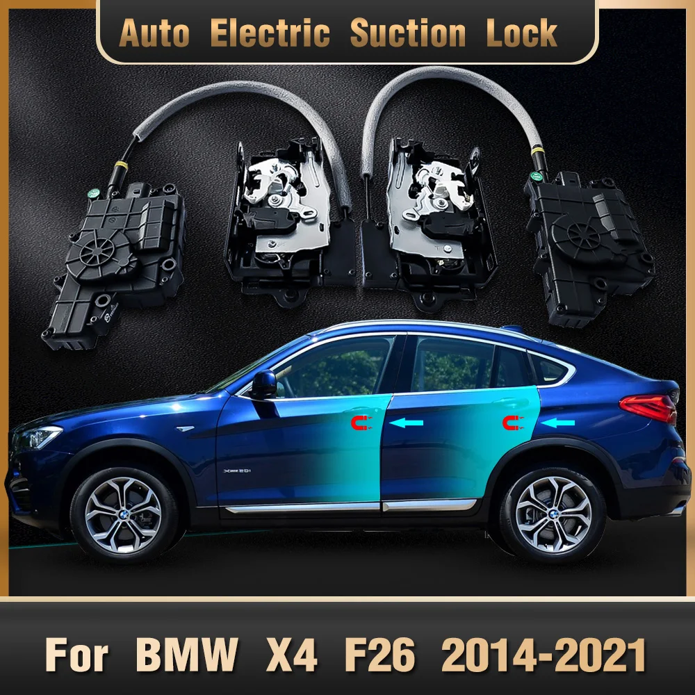 

Sinairyu Smart Auto Electric Suction Door Lock for BMW X4 F26 2014-2021 Automatic Soft Close Door Super Silence Car Vehicle Door