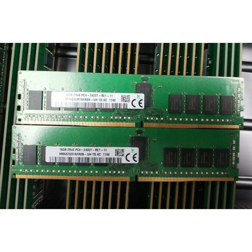 Для SK Hynix RAM 16GB 16G 2RX8 DDR4 PC4-2400T ECC REG HMA82GR7AFR8N-UH Memory