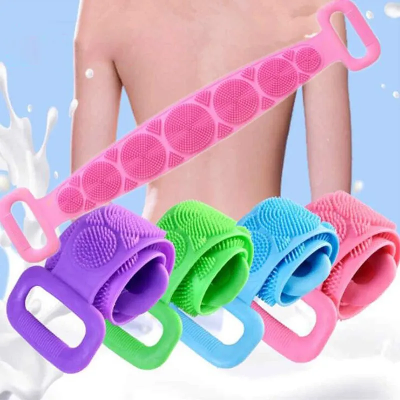 

With Sucker Bath Massage Foot Non-slip Wash Foot Pad Exfoliating Brush Pad Massage Shower Mat Silicone Rub Back Brush Bathroom