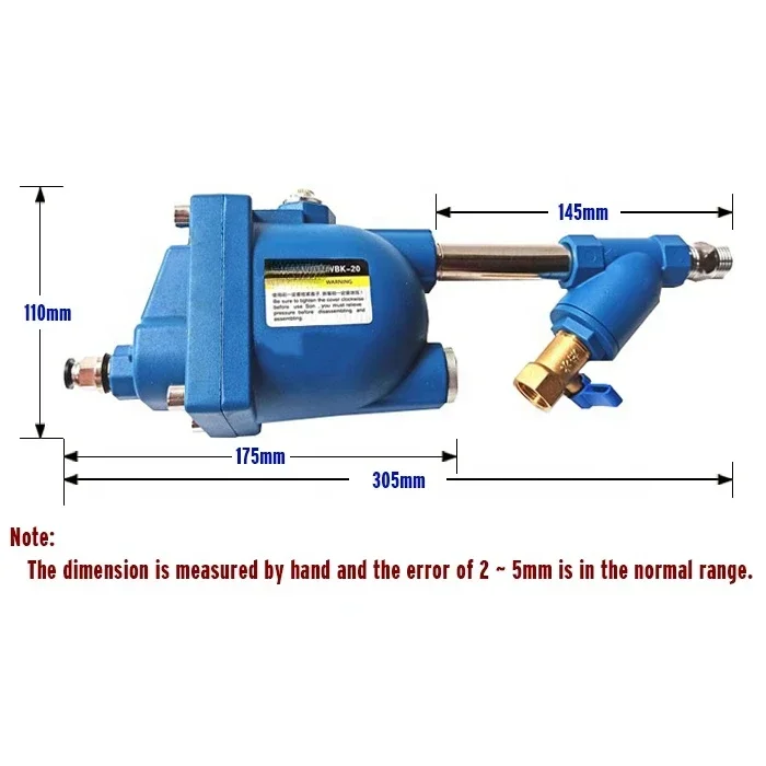 Автоматический слив для воздушного бака Yibang WBK-20 16 бар