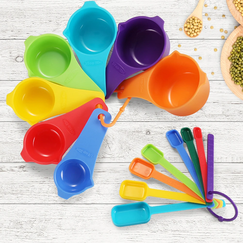 

Набор из 15 мерных ложек со шкалой, измерительные чашки, кухонные инструменты, кондитерские изделия, кофейные выпечки, разборка, конструкция ...