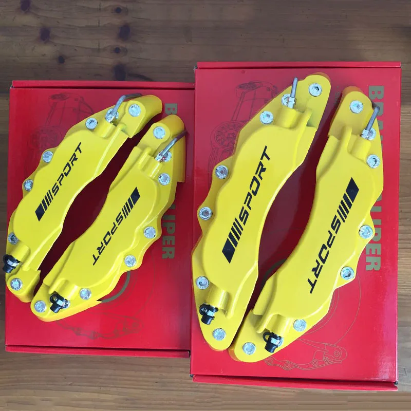 2 или 4 шт., металлические Чехлы для тормозных суппортов черного цвета