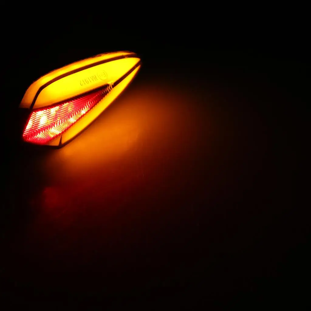 2 х универсальные передние и задние мотоциклетные желтые светодиодные указатели