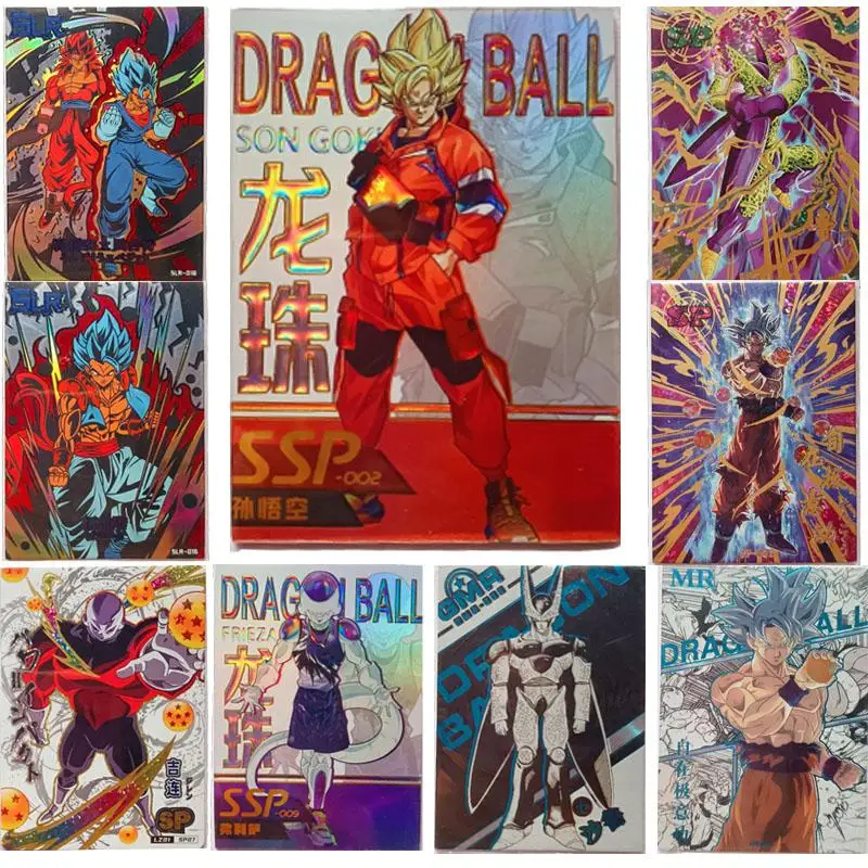 

Anime Dragon Ball Son Goku Cell Jiren Sp Slr Card Game Collection Rare Cards Children's Toys Boys Surprise Birthday Gifts