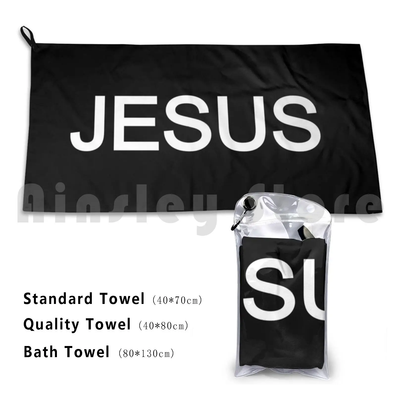 

Jesus Black Beach Towel Quick Dry Quality Towel Jesus Black Christian Faith Jesus Christ