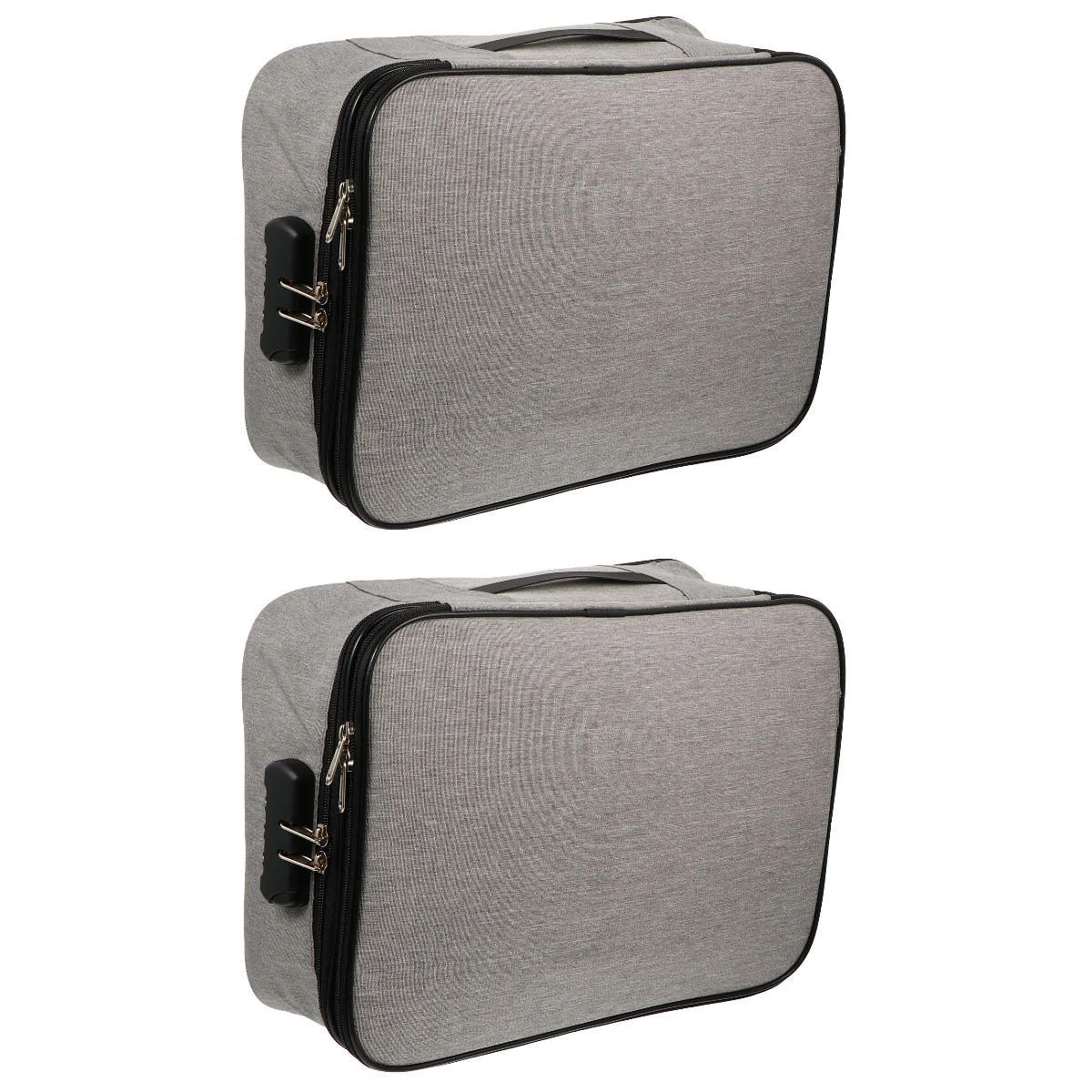 

2 pcs Large Capacity Pouch Multifunctional Cards Bag Stationery Pouch with Lock