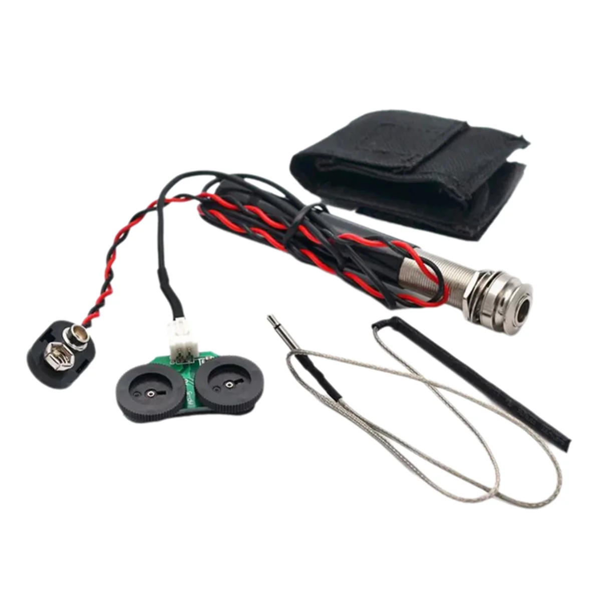 Фото *AIMA Active Endpin Jack Preamp Комплект пьезозвукоснимателей Регулировка громкости и тона для деталей акустической классической гитары №3