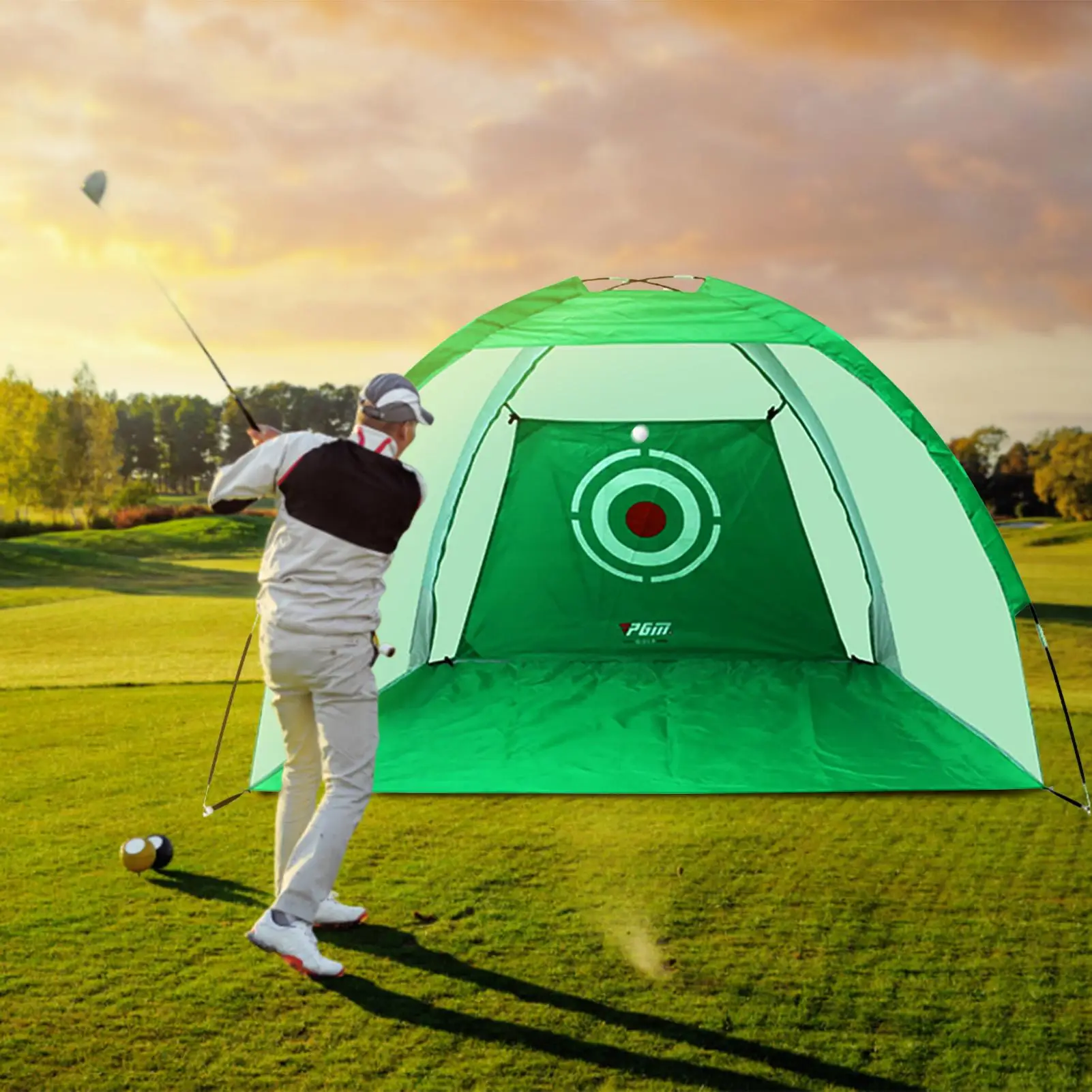 

Golf Practice Net - Golf Target Hitting Net for Indoor Or Outdoor Use with Carry Bag, 83.8x78.7in, S