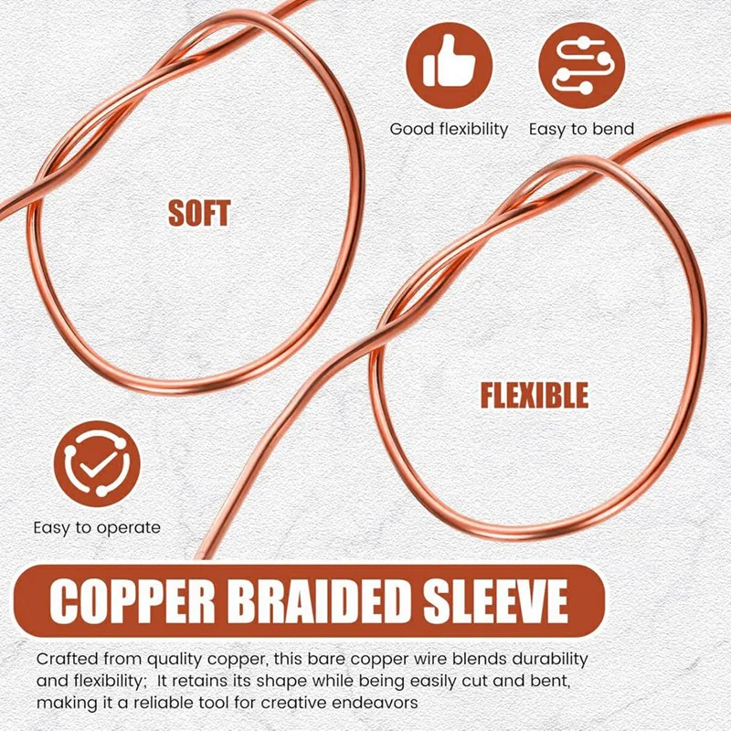 8 калибра 100 футов чистая медная проволока для изготовления ювелирных изделий