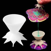 split cups paint pouring 7 legs funnel divider painting tools for art students diy making pour painting supplies flower pattern