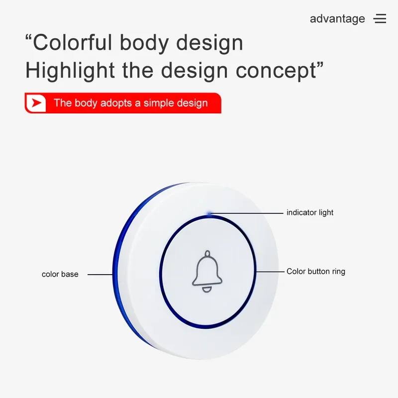 Приемник монитора QWICALL с 1 дисплеем 10 кнопок вызова стола беспроводная система