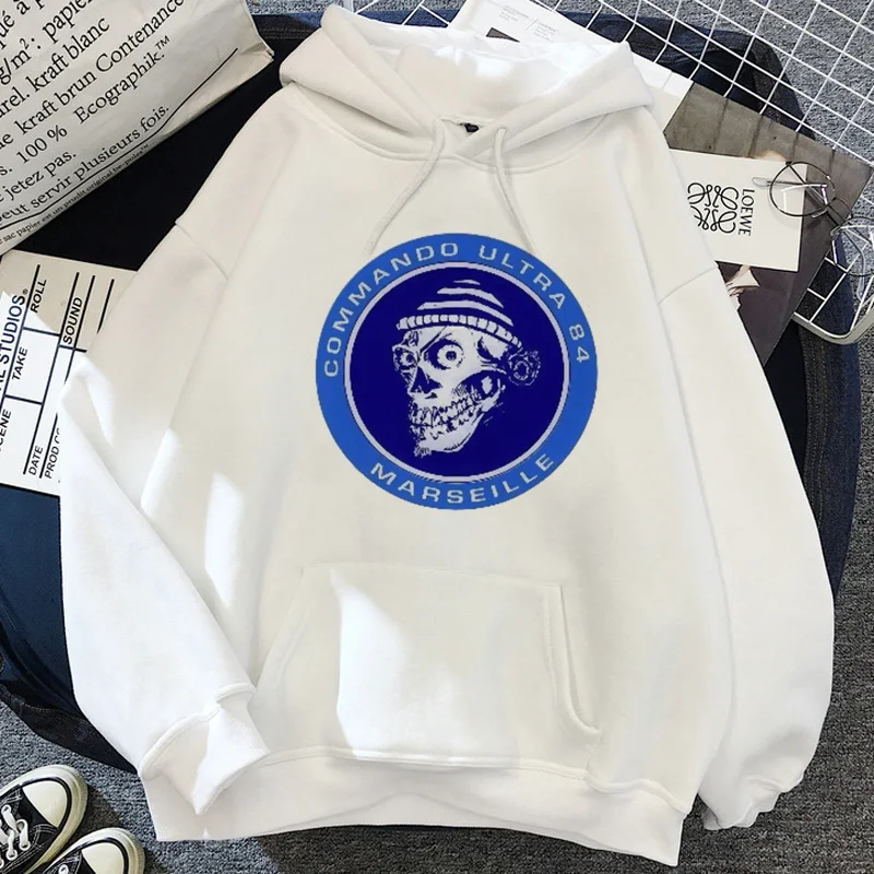 

Marseille hoodies men grunge printed streetwear anime male clothing pullover hip hop printed