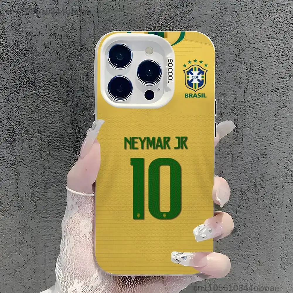 Фото Чехол для телефона Brasil N-Neymar Jr 10 для iPhone 17, 16, 15, 14, 13, 12, 11, Pro, Max, Plus, противоударный №4