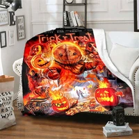 dont mess with kids horror movie haunted house decorative blanket suitable for hiking picnic quilt stylish bedspread blanket