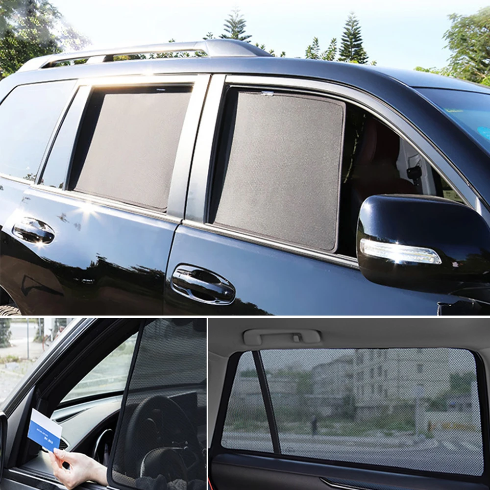 

For Lexus GX 470 2002-2009 GX470 Magnetic Car Sunshade Shield Front Windshield Curtain Rear Baby Side Window Sun Shade Visor