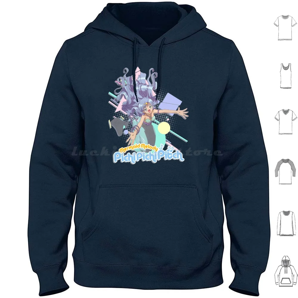 Худи Hanon &quotPichi Pichi Pitch&quot с длинным рукавом Pitch Русалка Luchia Rina Морской океан