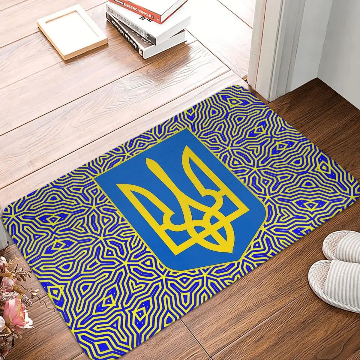 

Украинский коврик для ванной, нескользящий, с рисунком, для входной двери