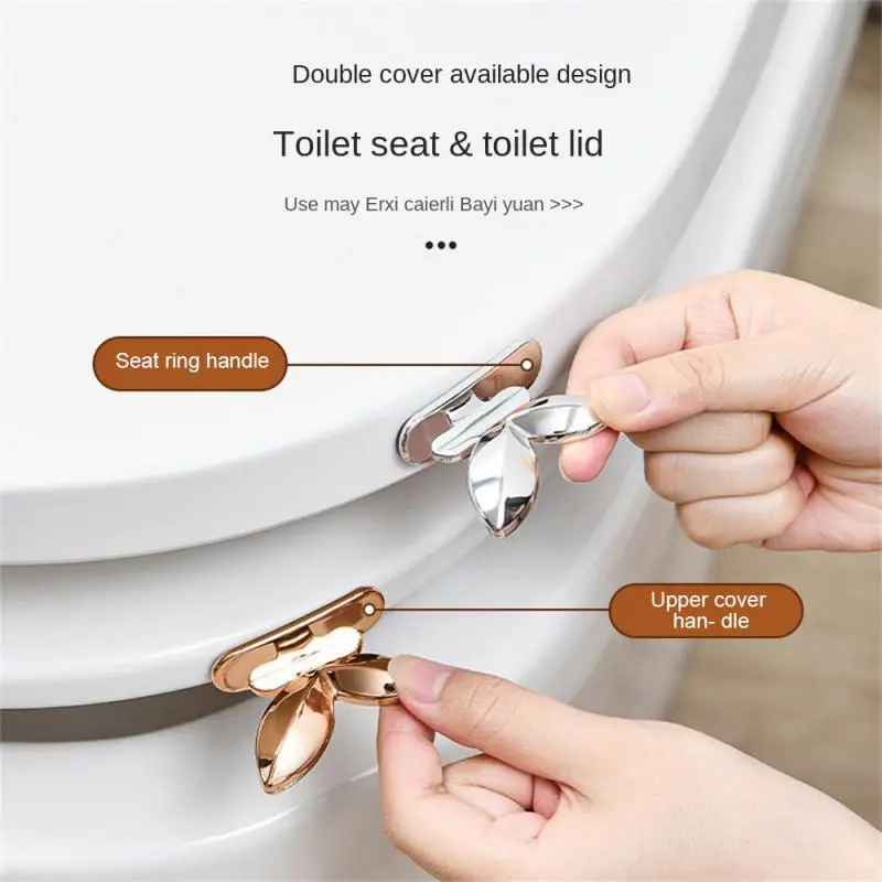 lot Multifunctional Portable Toilet Seat Lifter Bathroom Non-dirty Hand Flip Artifact Door Drawer Puller