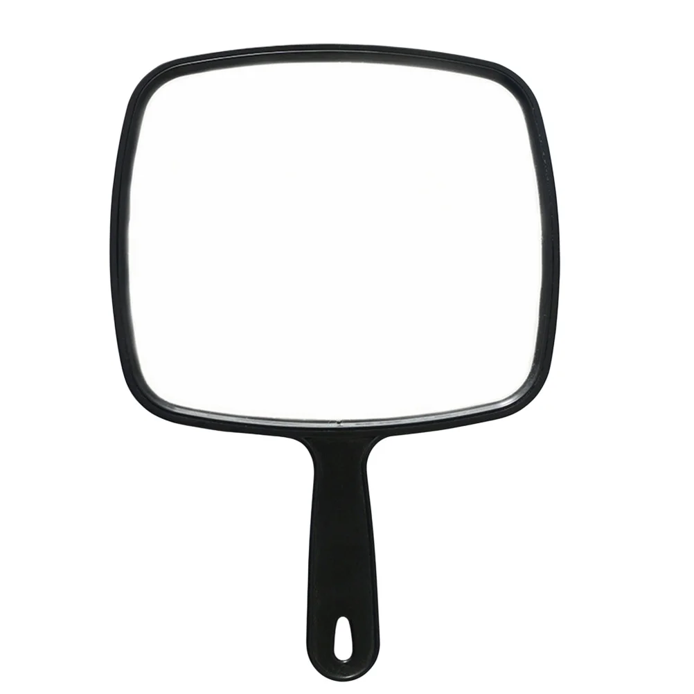 

Mirror Hand Handheld Handle With Salon Hairdressers Held Small Barber Haircut Men Women Makeup Barbers Large Black All