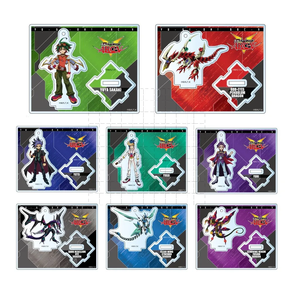 Игра Ю-Ги-О! ARC-V акриловая кукла-подставка аниме YuGiOh Yuzu Hiragi Yuya Sakaki Reiji Akaba фигурка