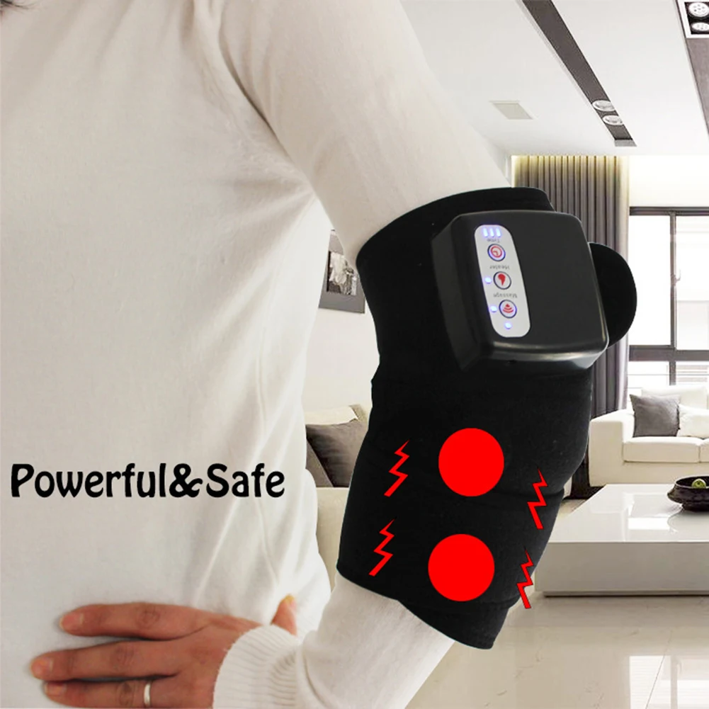 

Electric Heating Knee Massager Far Infrared Joint Physiotherapy Elbow Knee Pad Vibration Massage Pain Relief Health Care