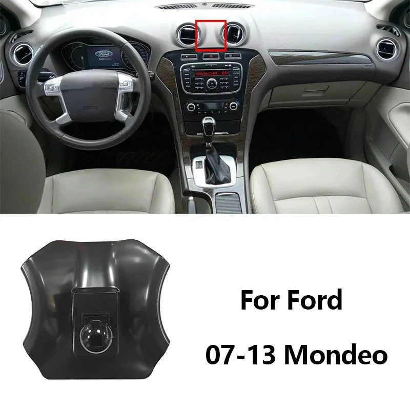 Автомобильная подставка для телефона, регулируемое крепление, специальный автомобильный зажим для вентиляционного отверстия, базовый кронштейн с шаровой головкой для Ford Focus Fiesta Kuga Mondeo Edge F150