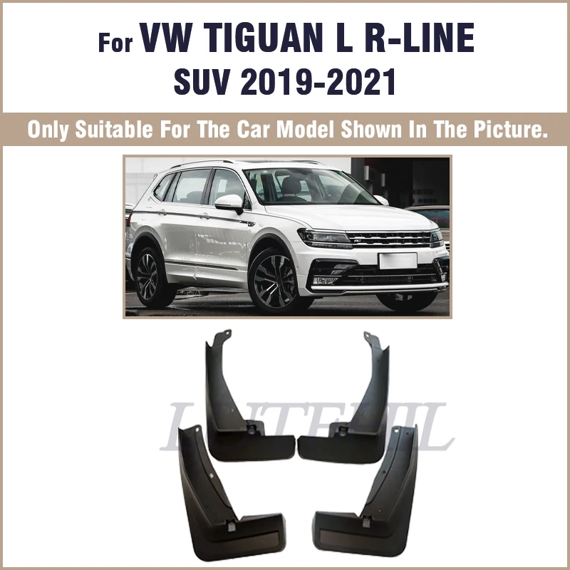 

Передние и задние брызговики для Volkswagen VW Tiguan Rline Lphev 2019 2020 2021, брызговики на крыло, брызговики, автомобильные аксессуары