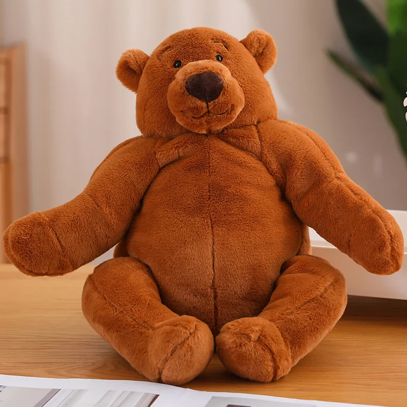 

40cm Kawaii Jungle Soft Brown Bear Plush Toys Stuffed Bear Pillow Teddy Toys Hugging Pillow Cushion Children Gifts