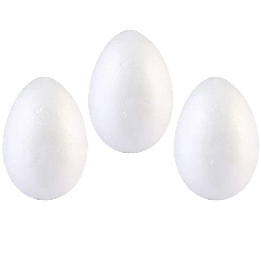 

3PCS Egg Hanging Eggs Eggs for Crafts Strofoam Cones Unfinished Eggs