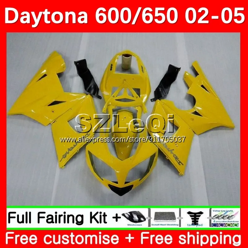 

Корпус для Triumph Daytona600 Daytona 650 Daytona 600 650 02 03 04 05 Daytona650 2002 2003 2004 2005 в наличии желтый обтекатель 21LQ.1