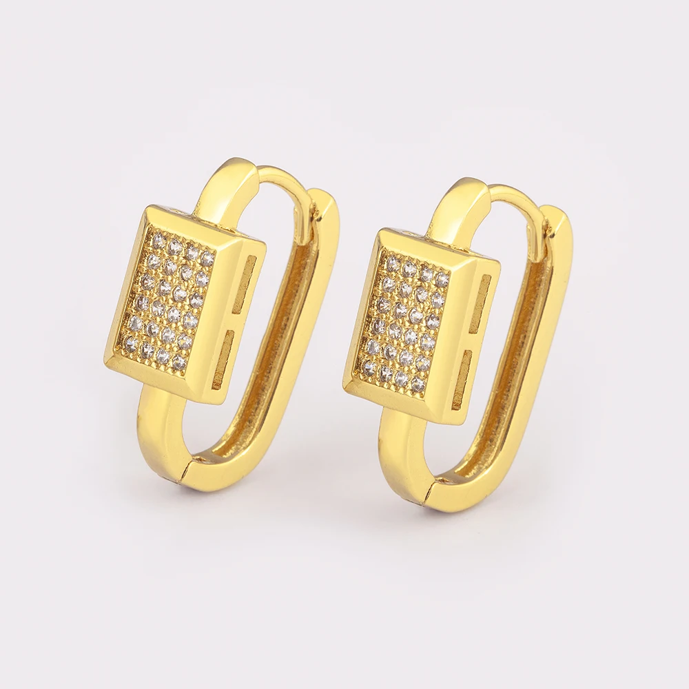 Женские серьги-гвоздики AIBEF классические серьги прямоугольной формы со