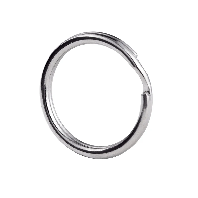 500 шт. серебристого цвета, 23 мм, из нержавеющей стали 304, раздельные Брелоки для ключей, брелок для изготовления брелоков DIY