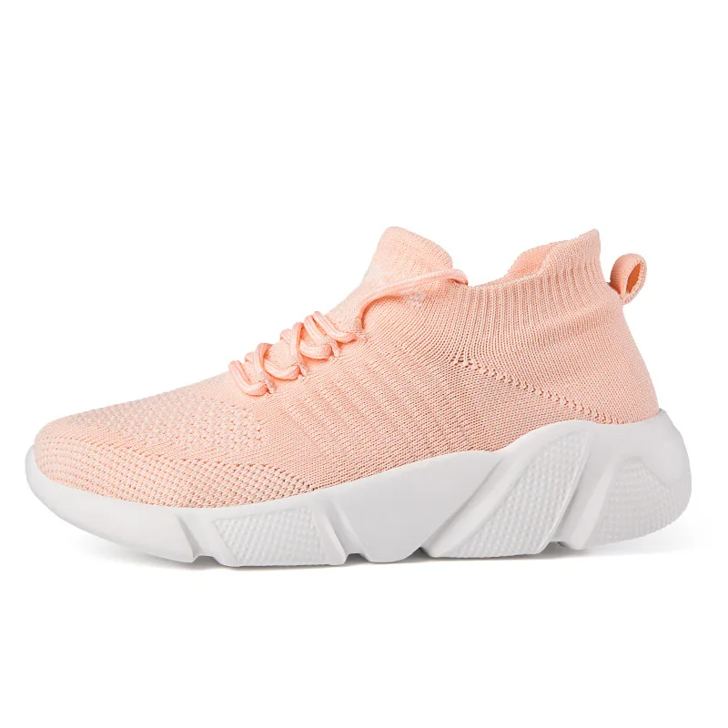 

TSTCTB Couple Sneakers Women Vulcanized Shoes Sock Sneakers Men Summer Flat Shoes Women Plus Size 35-47 Light Walking Flat Shoes