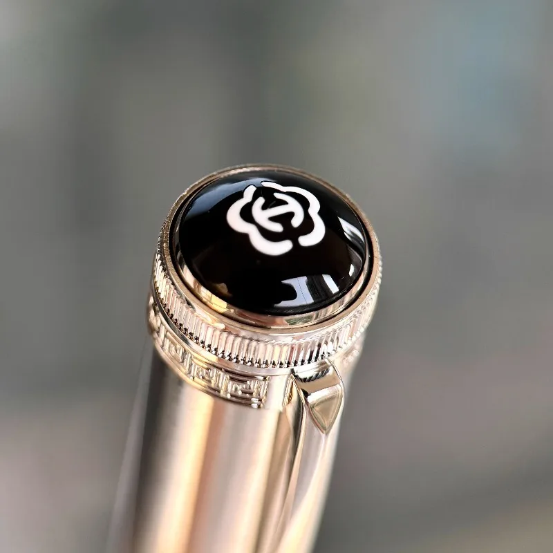 HERO H718 Золото 10K Поршневая перьевая ручка из нержавеющей стали F 0 5 мм с