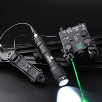 tactical dbal a2 full function green indicator laser with dual contol switch and m600c flashlight airsoft hunting weapon laser
