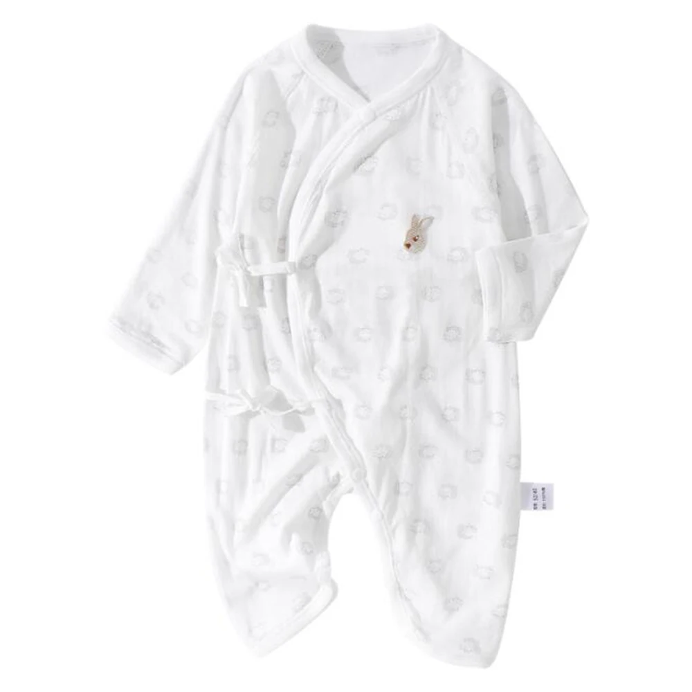 

Baby Boy Rompers Long Sleeve Cotton Belt Spring Autumn Newborn Clothes 0-6 Months Girl Onesies