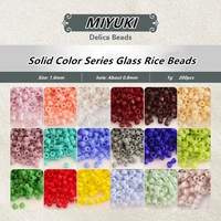 1 6mm japan miyuki solid color series glass rice beads are used to make jewelry charm bracelet necklace manual diy accessories