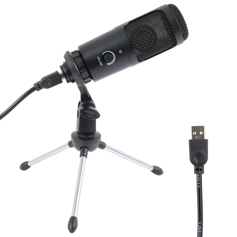 

SH USB Microphone With Tripod Condenser Recording Microphone For Laptop Cardioid Studio Recording Vocals Voice Over YouTube
