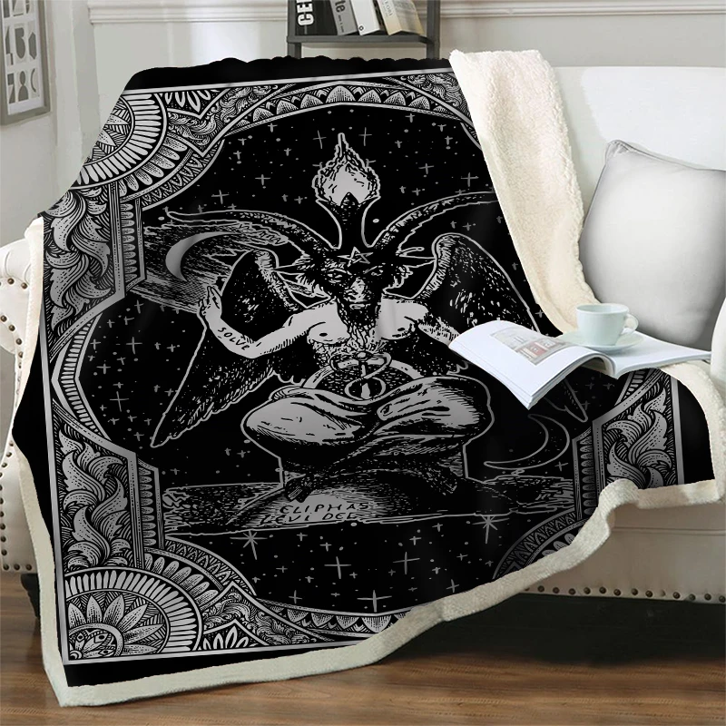 Terror Animal Pattern Blanket Soft Warm Plush Throw Blanket For Beds Sofa Lightweight Travel Picnic Blanket Home Quilt Nap Cover