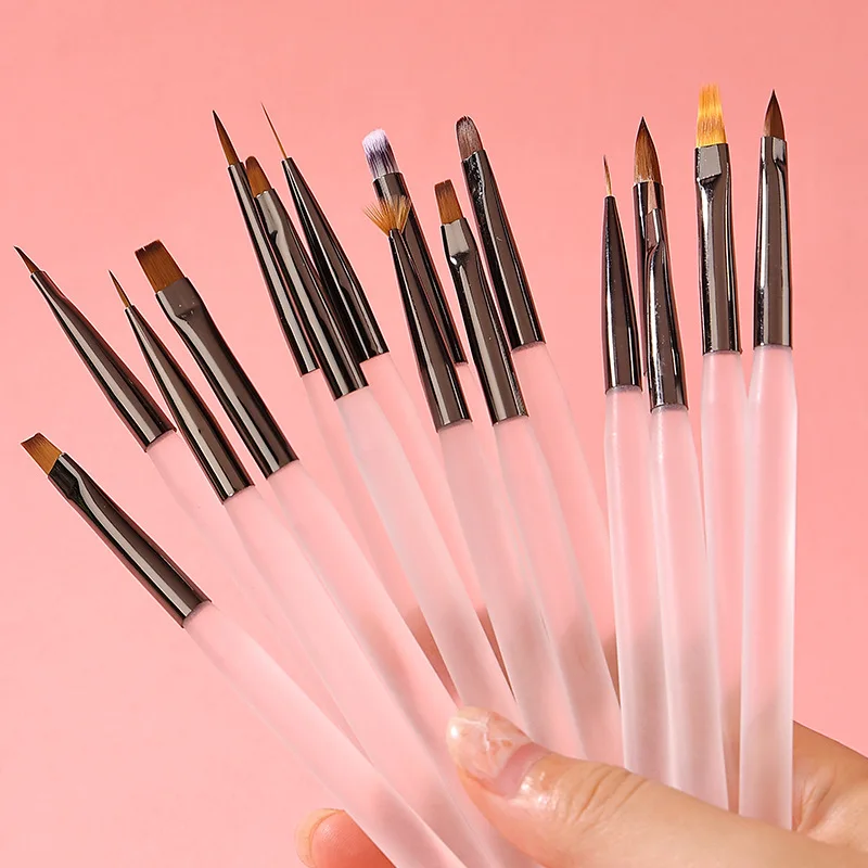 

1pc 16 Size Nail Art Brush French Painting Brush Flower Design Acrylic Line Drawing Pen Nail Gel Brush DIY Manicure Tool