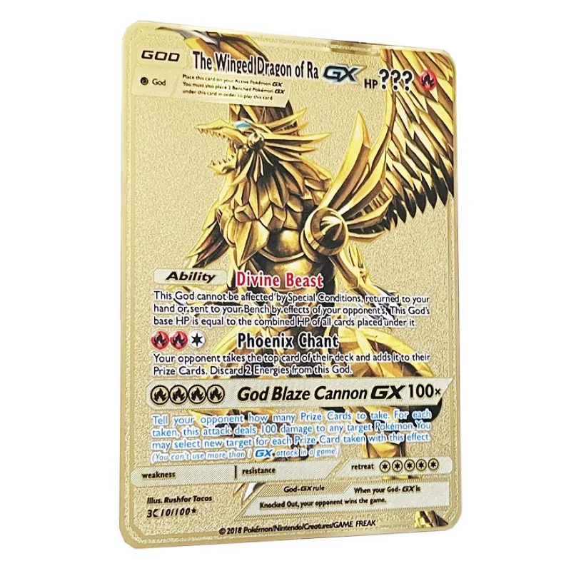 

Pokemon Vmax Pokemon Metal Card DIY Card Pikachu Charizard Gold Limited Edition Children's Gift Game Collector Card