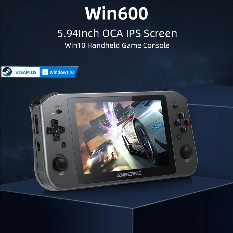 

Портативный игровой консоль Kan Keirr Win600 5,94 дюймов OCA IPS сенсорный экран 3020e 3050e Win10 Steam OS портативный ПК Мини ноутбук 8G DDR4