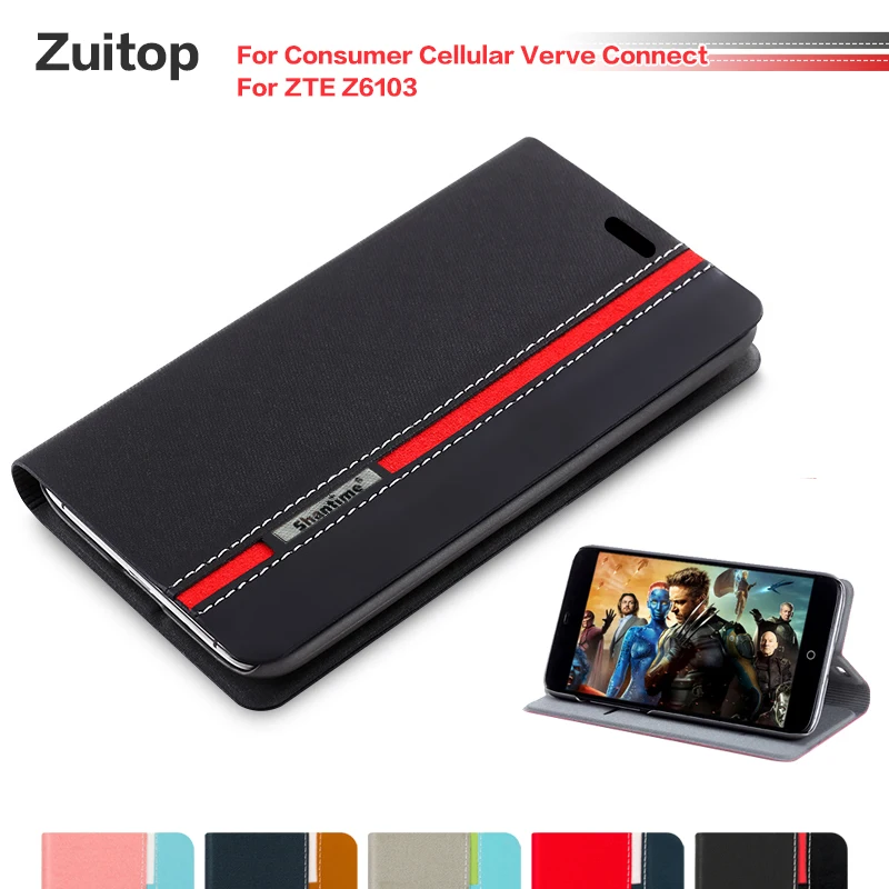Bag Case For Consumer Cellular Verve Connect Flip Case For Zte Z6103 Business Case Silicone Back Cover
